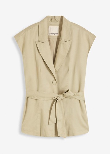 ärmelloser lyocell blazer - lyocell,