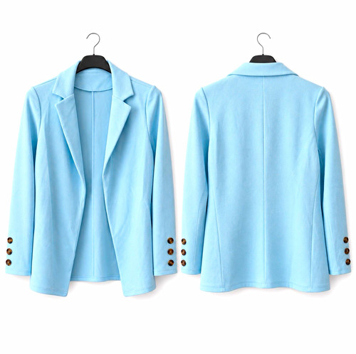 Damen blazer blau - blazer, lang