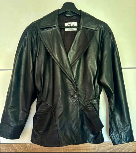 Zara studio damen - zara, lederjacke