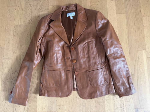 Damen lederjacke lederblazer - damen,
