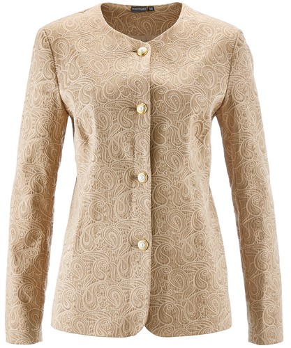 Jacquard blazer 38 gold - jacquard-blazer, gr.