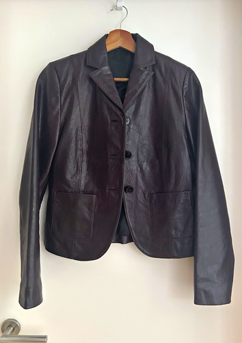 Mango blazer lederjacke - mango,