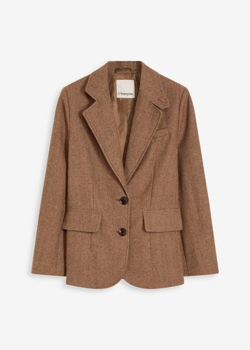 Blazer mit fischgratmuster - blazer,