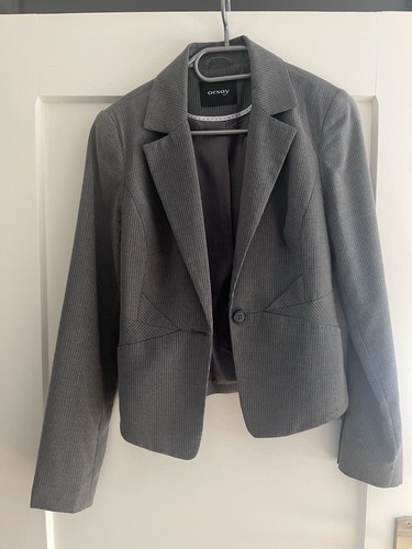 Grauer orsay blazer mit - grauer,