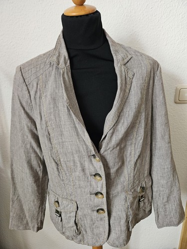Leinen blazer jacke jacket - leinen,