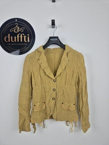 Vintage leinen blazer damen - vintage,