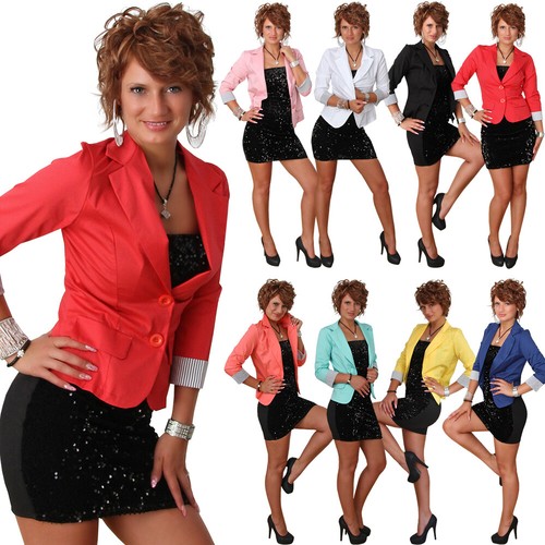Jacke blazer streifen - jacke, 3/4
