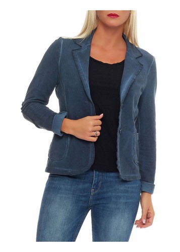 Damen blazer washed look sakko - washed,