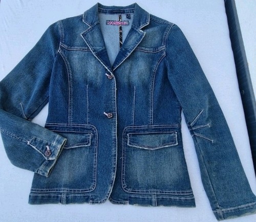 Jeansblazer tailliert 38 - jeansblazer,