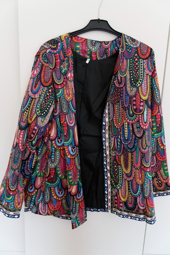 Bunter damenblazer mit - bunter,