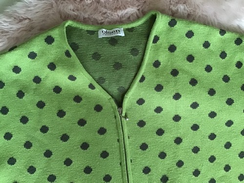 Olsen strickjacke zipper grün - olsen,