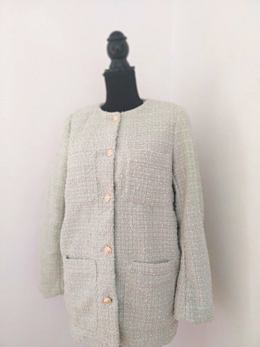 Damen tweed bouclé blazer - h&m,